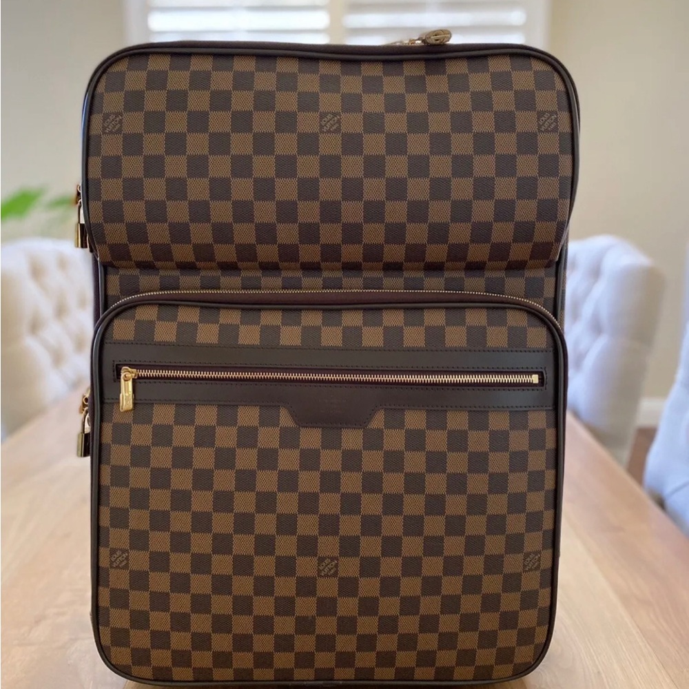 Louis Vuitton pre-owned Damier Ebène Pégase Légère soft suitcase